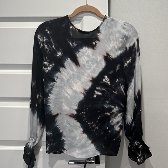 Silk Drawstring Blouse - Picture 2 of 3